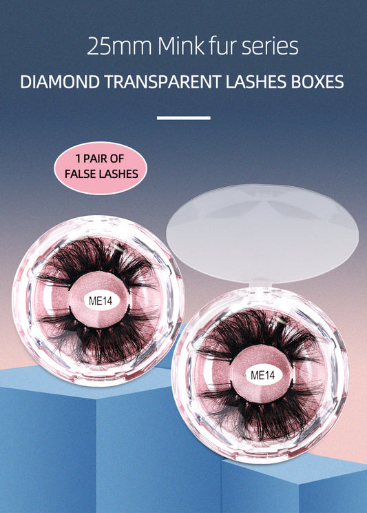 YU3GEMZ Enchant Mink Lashes DD Curl Strip Lashes Crystal Boxes