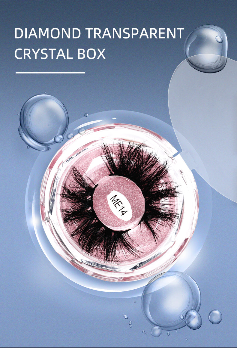 YU3GEMZ Enchant Mink Lashes DD Curl Strip Lashes Crystal Boxes